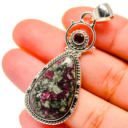 Russian Eudialyte Pendants handcrafted by Ana Silver Co - PD17429