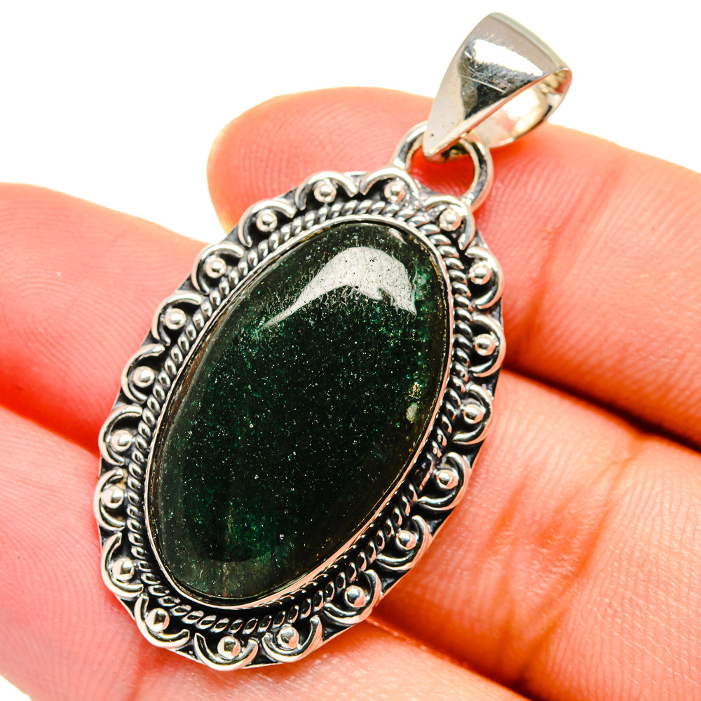 Green Aventurine Pendants handcrafted by Ana Silver Co - PD17434