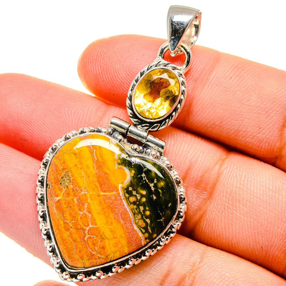 Ocean Jasper Pendants handcrafted by Ana Silver Co - PD17438
