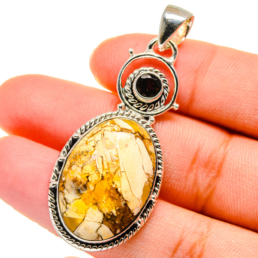 Brecciated Mookaite Pendants handcrafted by Ana Silver Co - PD17439