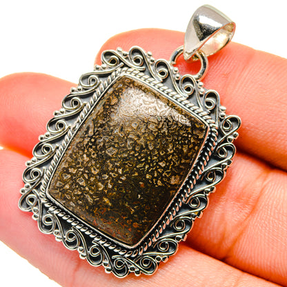 Dinosaur Bone Pendants handcrafted by Ana Silver Co - PD17441