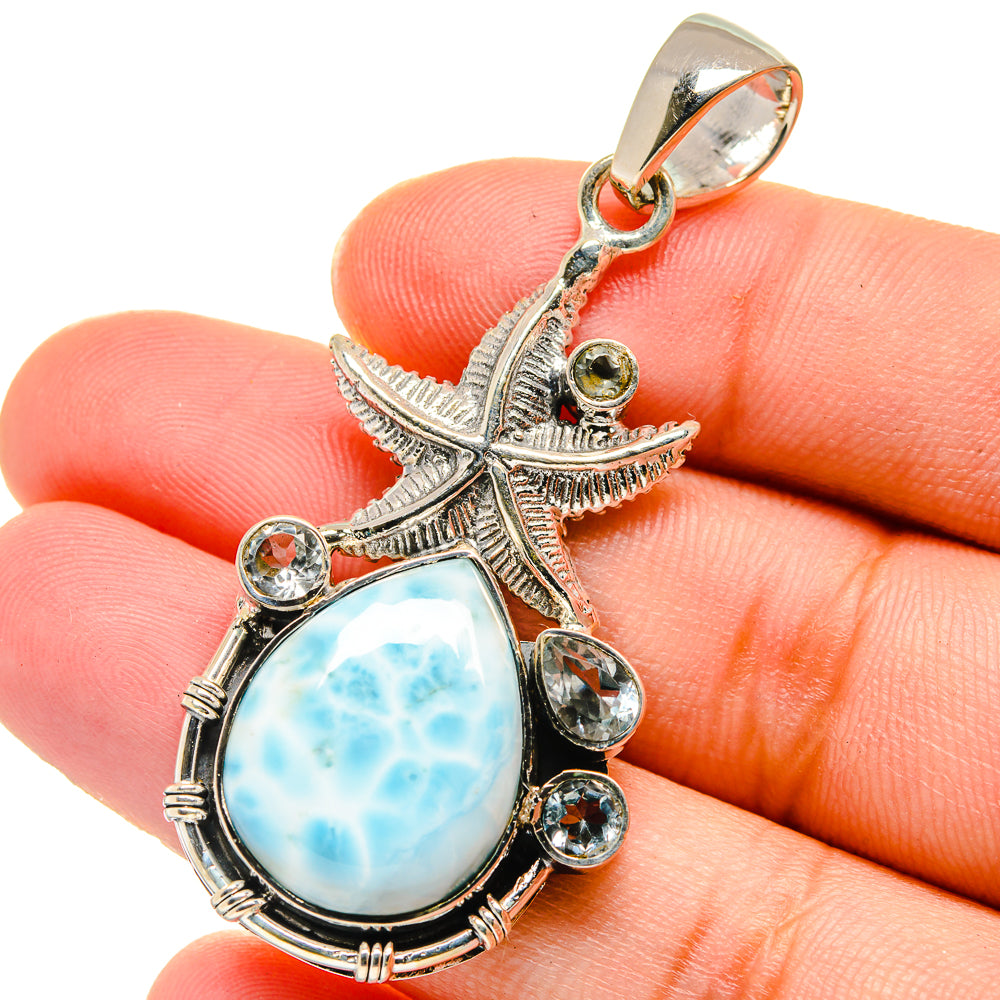 Larimar Pendants handcrafted by Ana Silver Co - PD17442