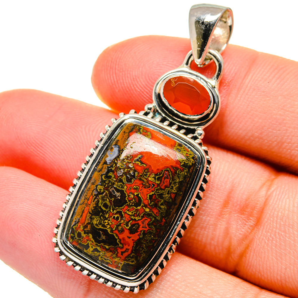 Mahogany Obsidian Pendants handcrafted by Ana Silver Co - PD17446