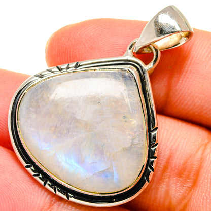 Rainbow Moonstone Pendants handcrafted by Ana Silver Co - PD17448
