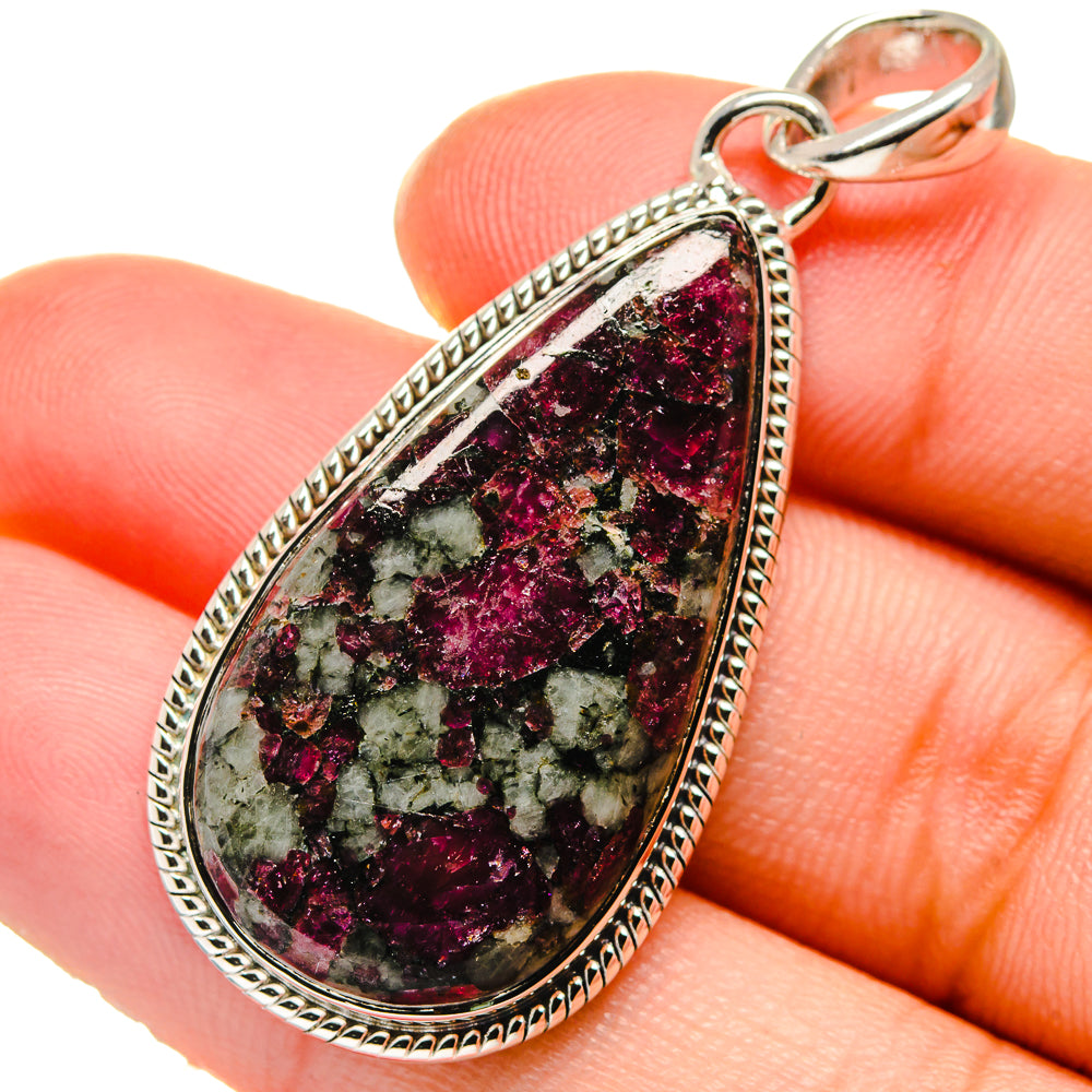 Russian Eudialyte Pendants handcrafted by Ana Silver Co - PD17458