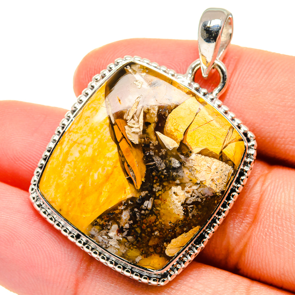 Brecciated Mookaite Pendants handcrafted by Ana Silver Co - PD17461