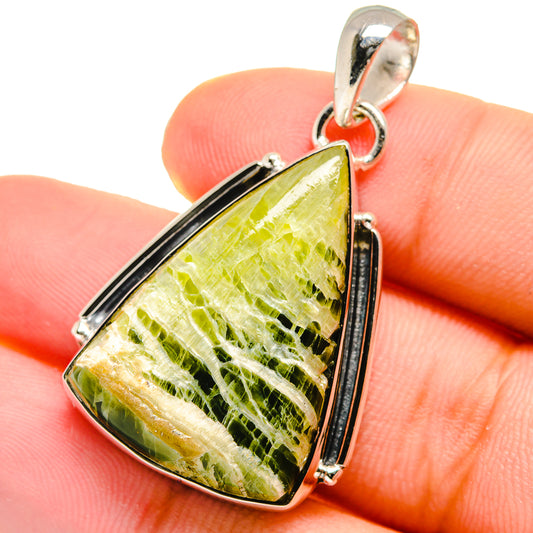Serpentine Stone Pendants handcrafted by Ana Silver Co - PD17467
