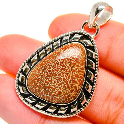 Dinosaur Bone Pendants handcrafted by Ana Silver Co - PD17468