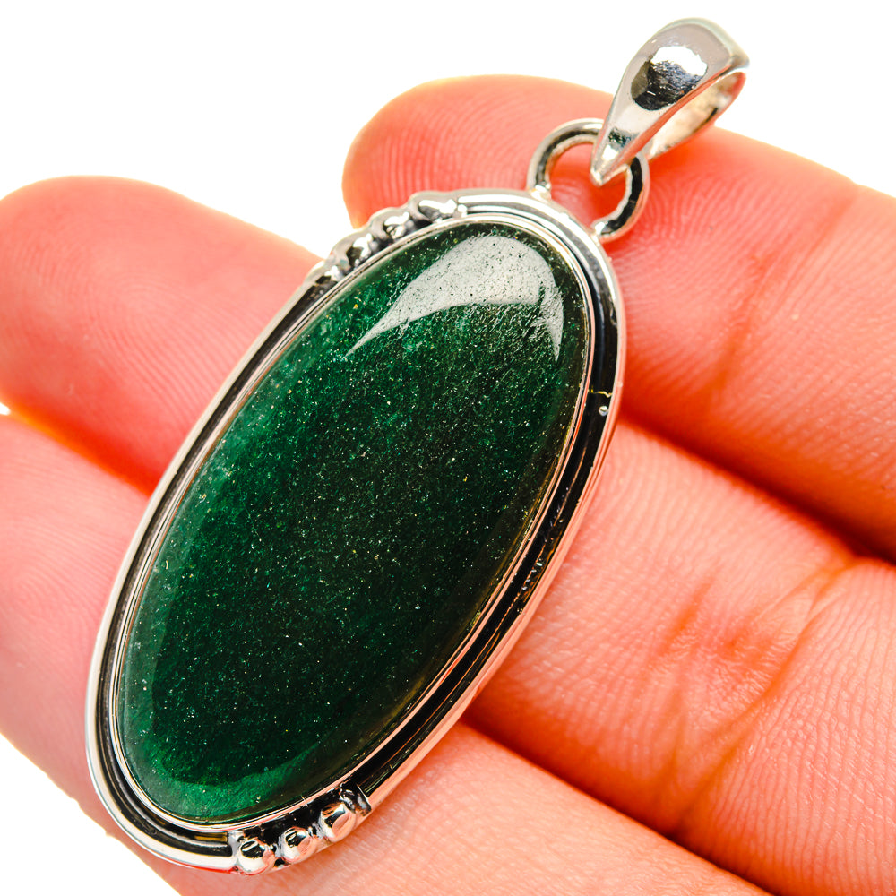 Green Aventurine Pendants handcrafted by Ana Silver Co - PD17470