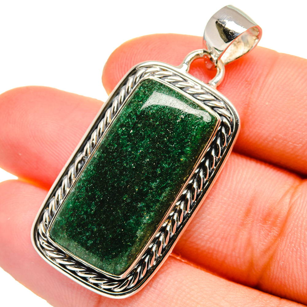 Green Aventurine Pendants handcrafted by Ana Silver Co - PD17472