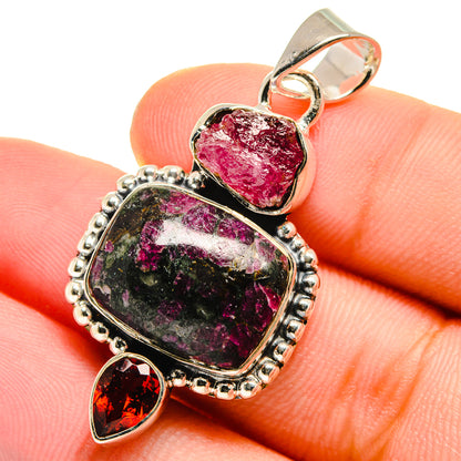 Russian Eudialyte Pendants handcrafted by Ana Silver Co - PD17475