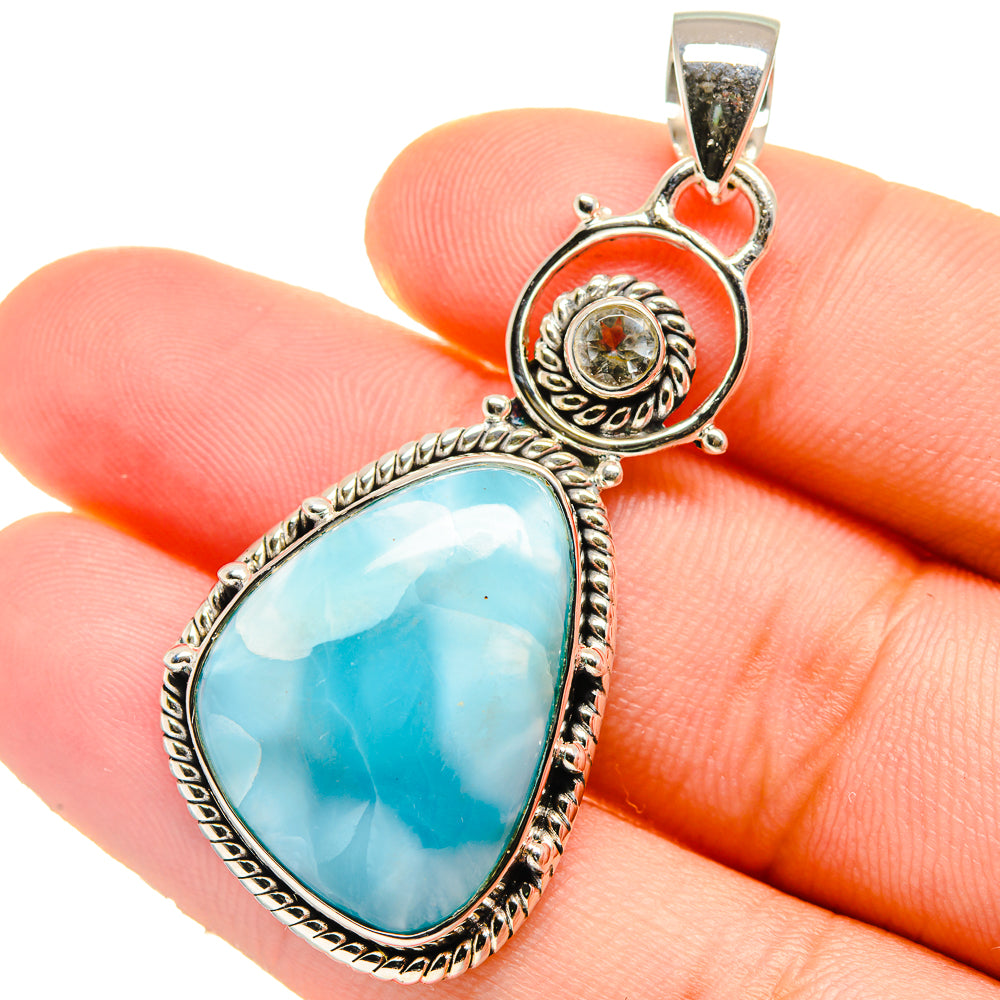 Larimar Pendants handcrafted by Ana Silver Co - PD17476