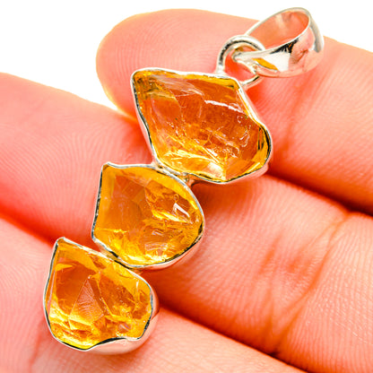 Citrine Pendants handcrafted by Ana Silver Co - PD17477