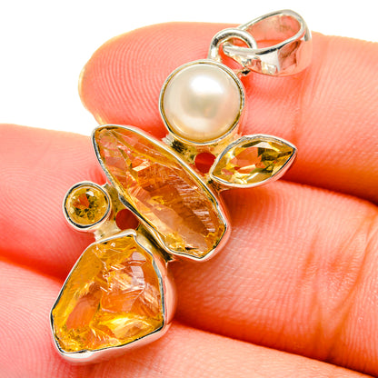 Citrine Pendants handcrafted by Ana Silver Co - PD17480