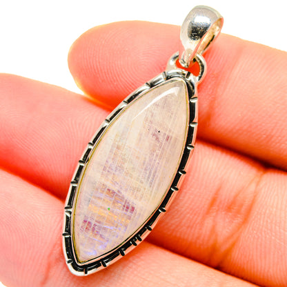 Rainbow Moonstone Pendants handcrafted by Ana Silver Co - PD17489
