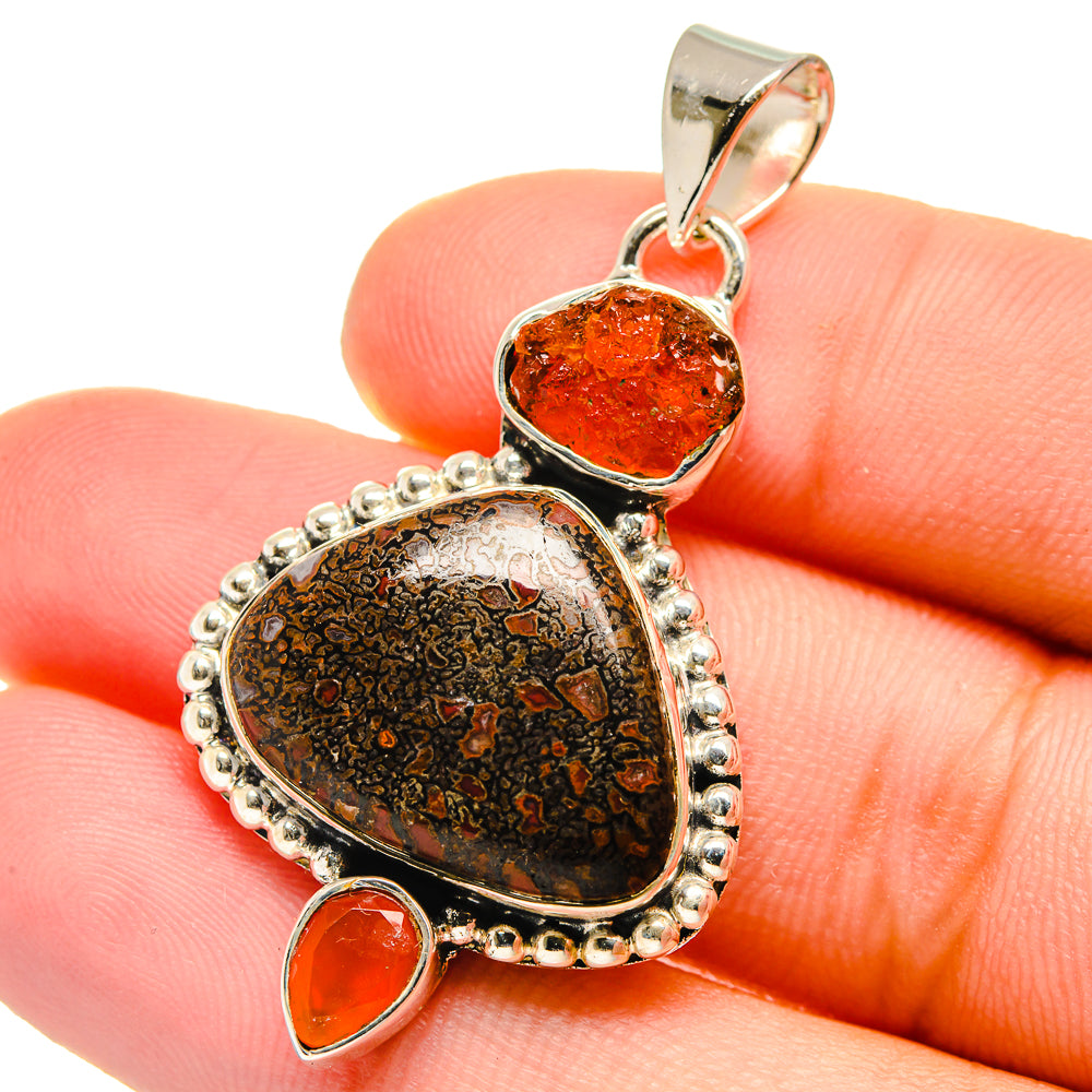 Dinosaur Bone Pendants handcrafted by Ana Silver Co - PD17491