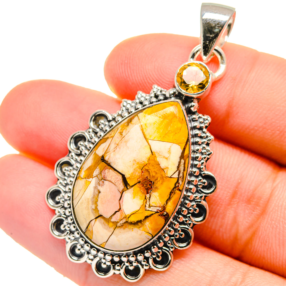 Brecciated Mookaite Pendants handcrafted by Ana Silver Co - PD17493