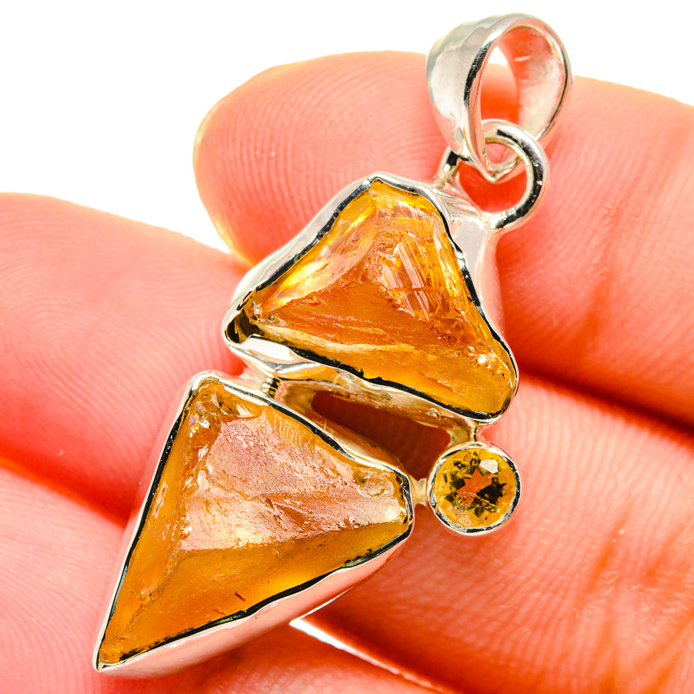 Citrine Pendants handcrafted by Ana Silver Co - PD17495