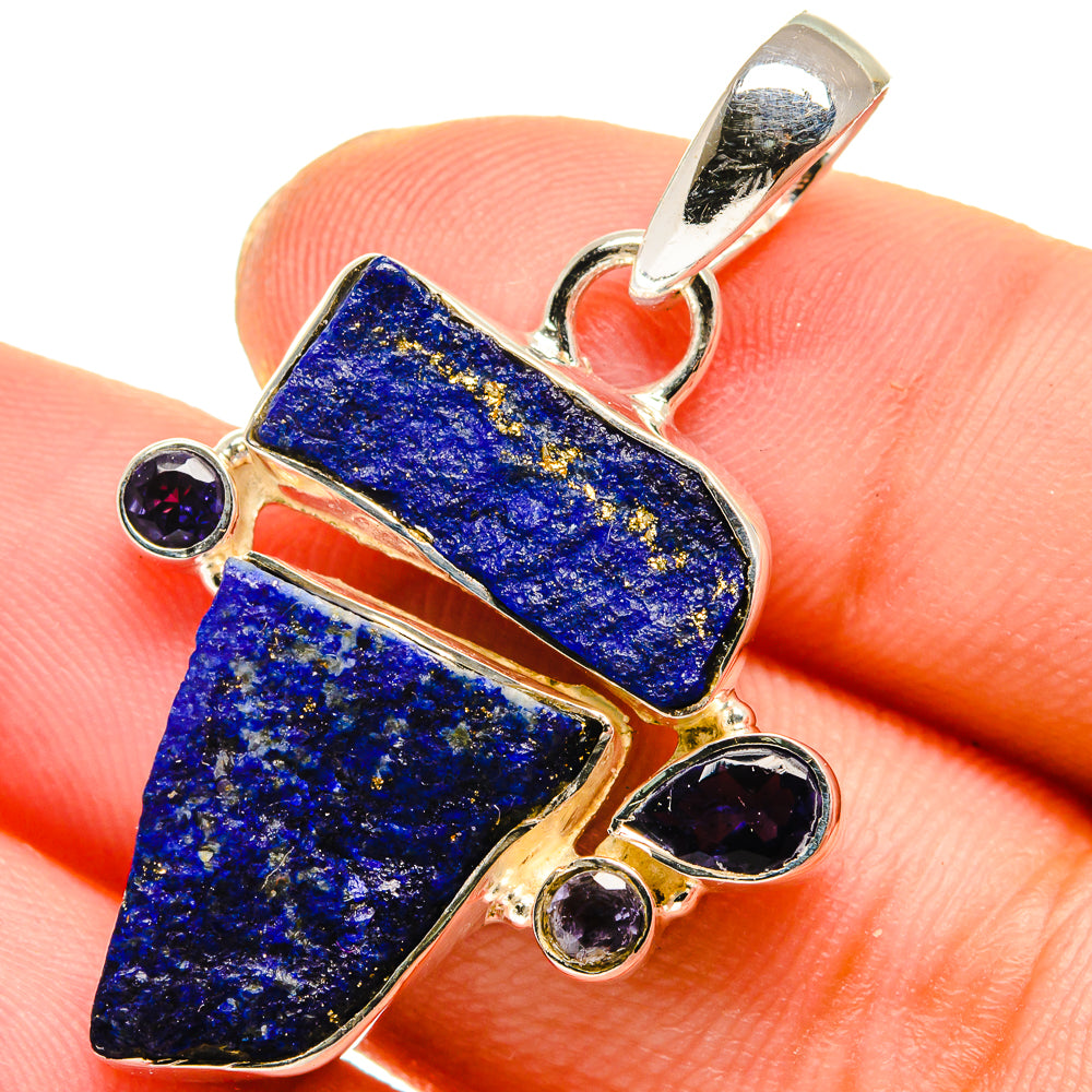 Lapis Lazuli Pendants handcrafted by Ana Silver Co - PD17504