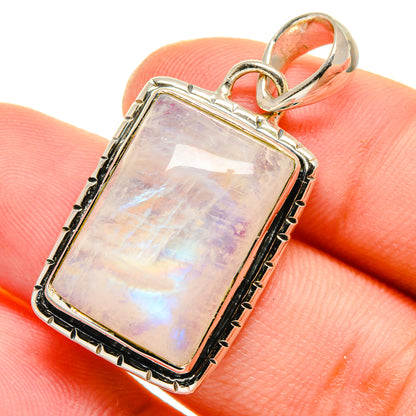 Rainbow Moonstone Pendants handcrafted by Ana Silver Co - PD17506