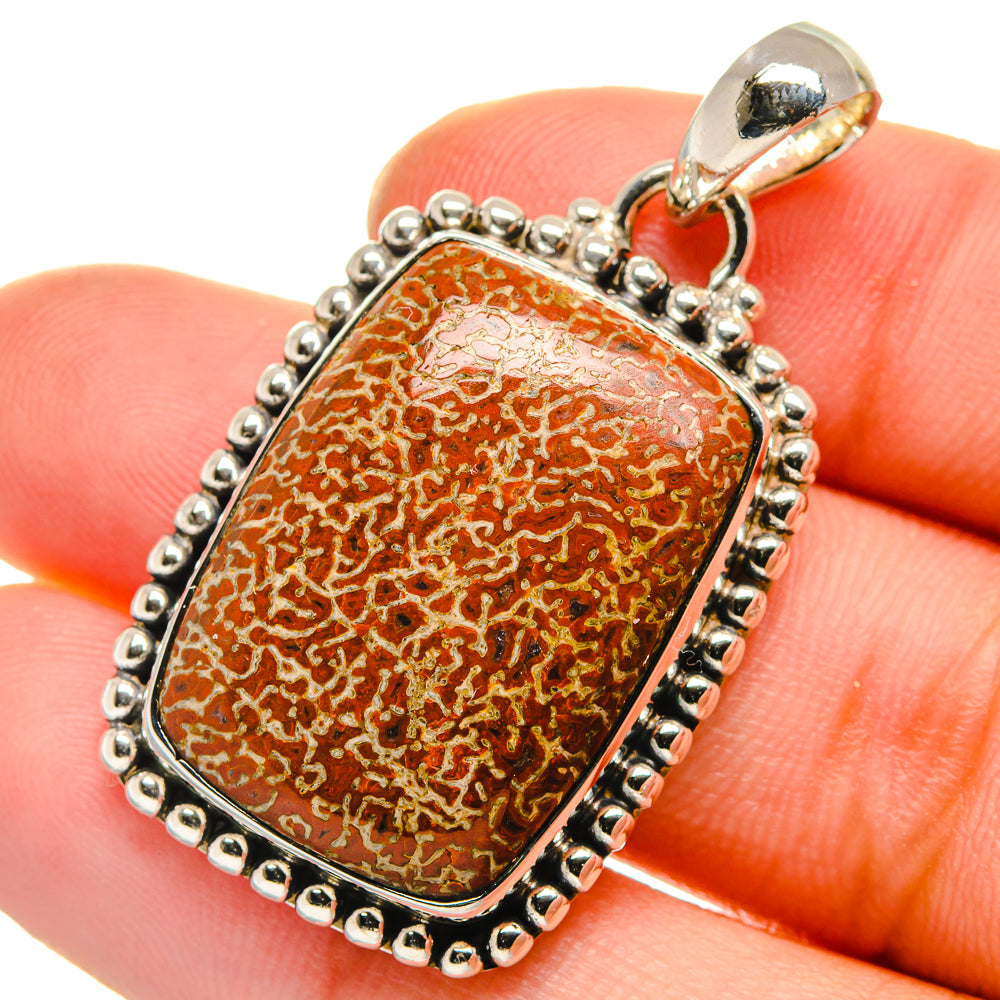 Dinosaur Bone Pendants handcrafted by Ana Silver Co - PD17513