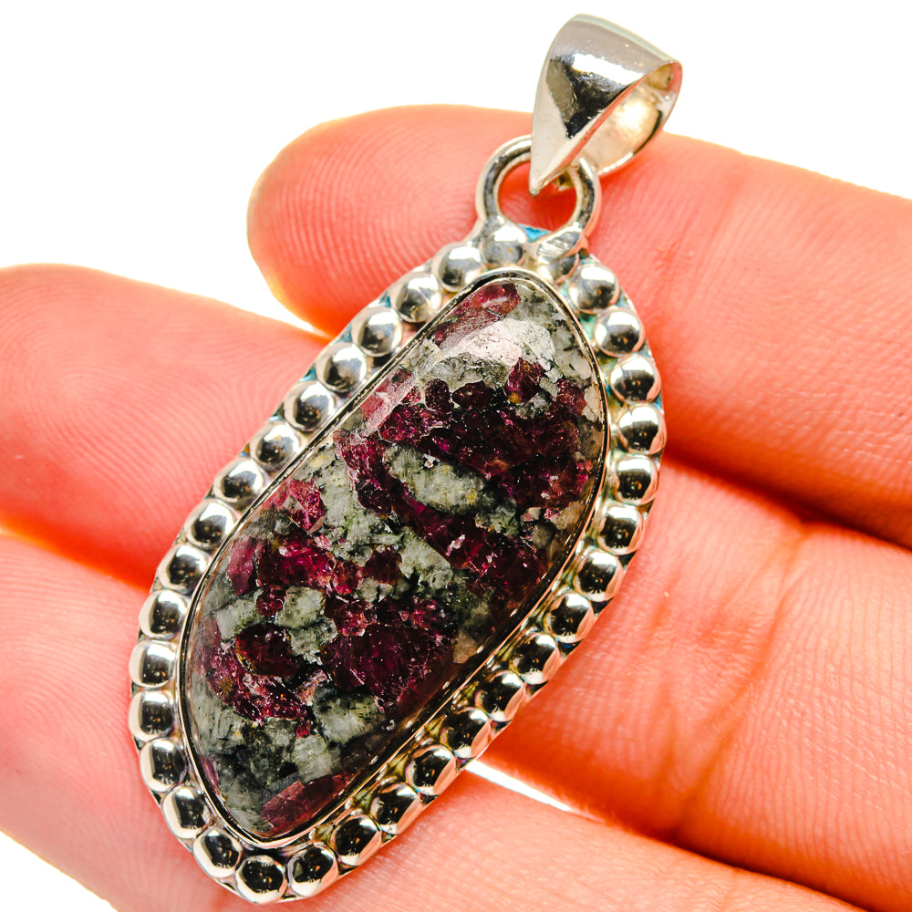 Russian Eudialyte Pendants handcrafted by Ana Silver Co - PD17514