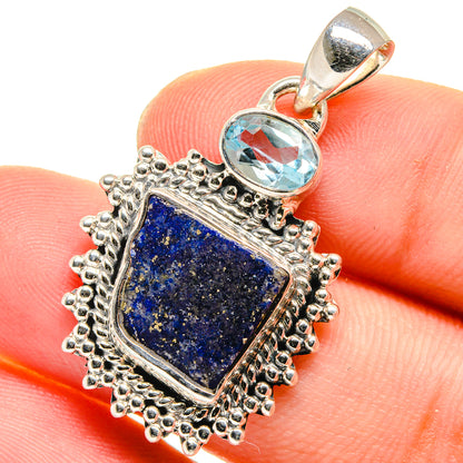 Lapis Lazuli Pendants handcrafted by Ana Silver Co - PD17516