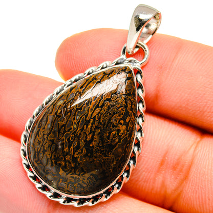 Dinosaur Bone Pendants handcrafted by Ana Silver Co - PD17520