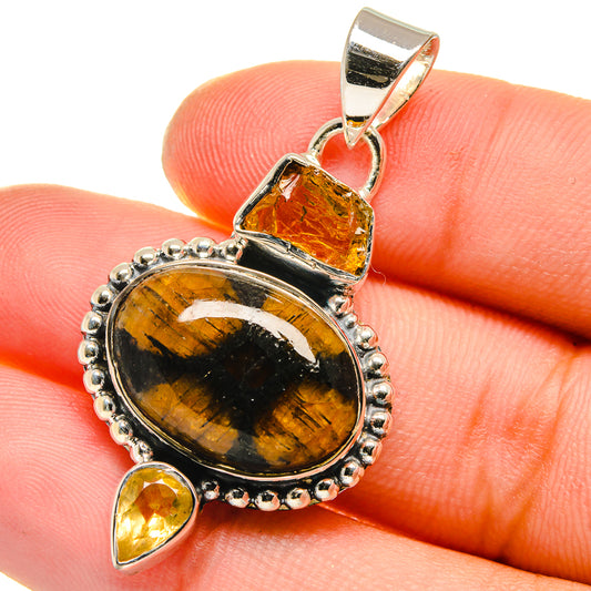 Chiastolite Pendants handcrafted by Ana Silver Co - PD17525