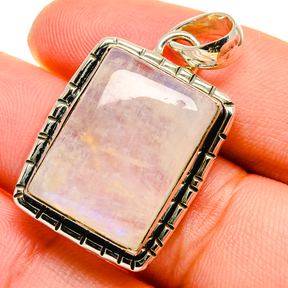 Rainbow Moonstone Pendants handcrafted by Ana Silver Co - PD17526