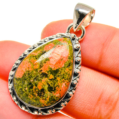 Unakite Pendants handcrafted by Ana Silver Co - PD17532