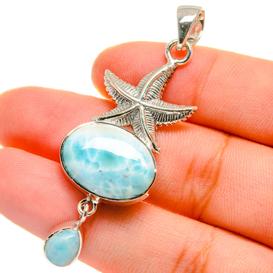 Larimar Pendants handcrafted by Ana Silver Co - PD17539