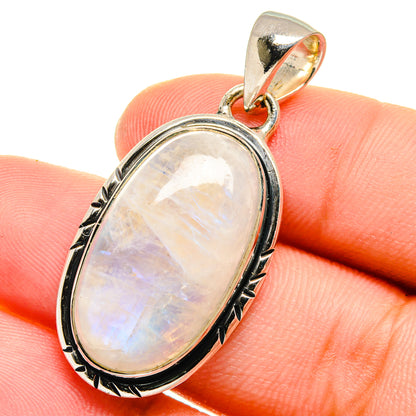 Rainbow Moonstone Pendants handcrafted by Ana Silver Co - PD17541