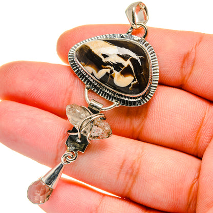 Peanut Wood Jasper Pendants handcrafted by Ana Silver Co - PD17552