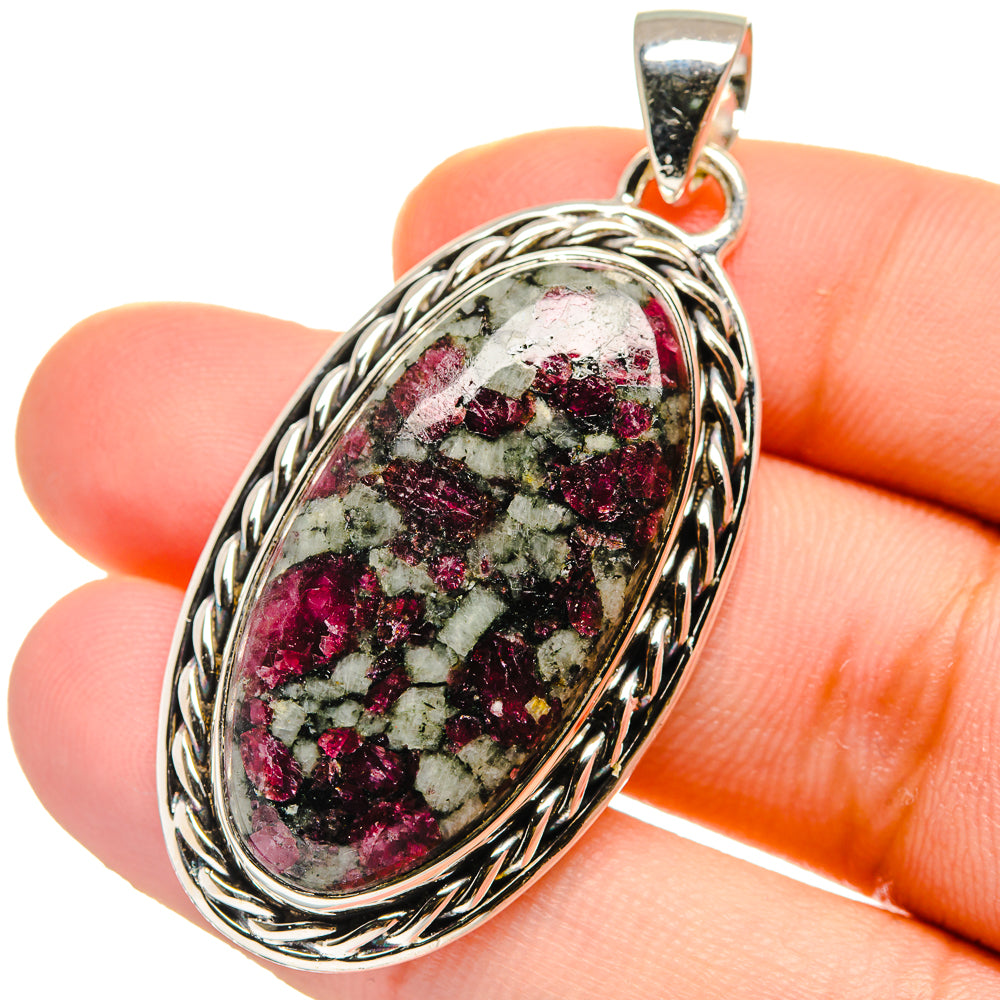 Russian Eudialyte Pendants handcrafted by Ana Silver Co - PD17564