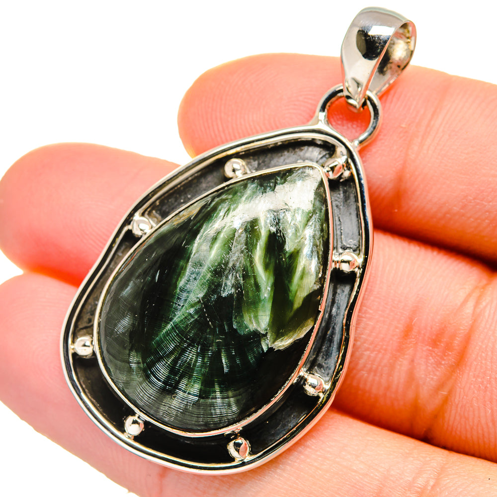 Seraphinite Pendants handcrafted by Ana Silver Co - PD17568