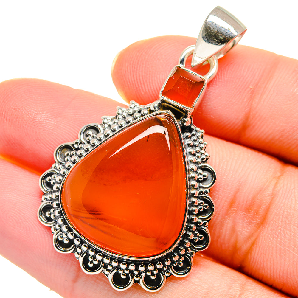 Carnelian Pendants handcrafted by Ana Silver Co - PD17577