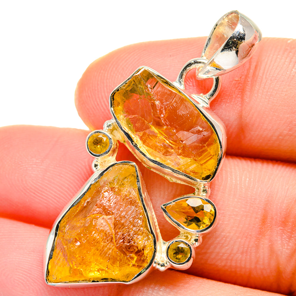 Citrine Pendants handcrafted by Ana Silver Co - PD17580
