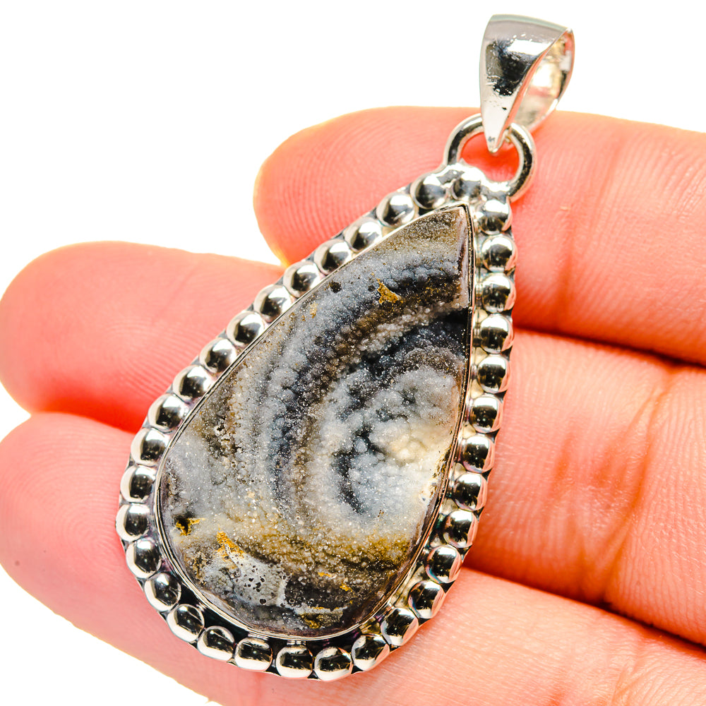 Desert Druzy Pendants handcrafted by Ana Silver Co - PD17589
