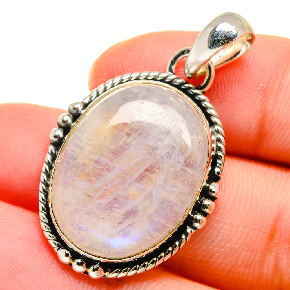 Rainbow Moonstone Pendants handcrafted by Ana Silver Co - PD17603