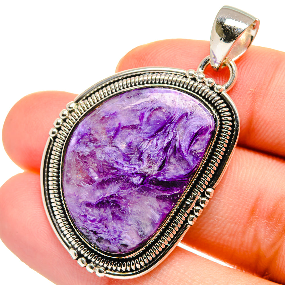 Charoite Pendants handcrafted by Ana Silver Co - PD17605