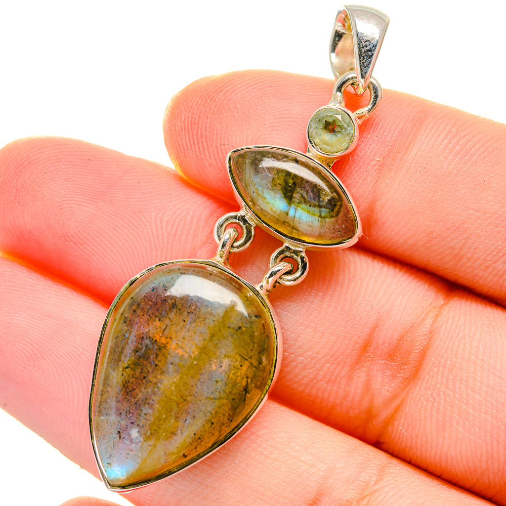Labradorite Pendants handcrafted by Ana Silver Co - PD17608