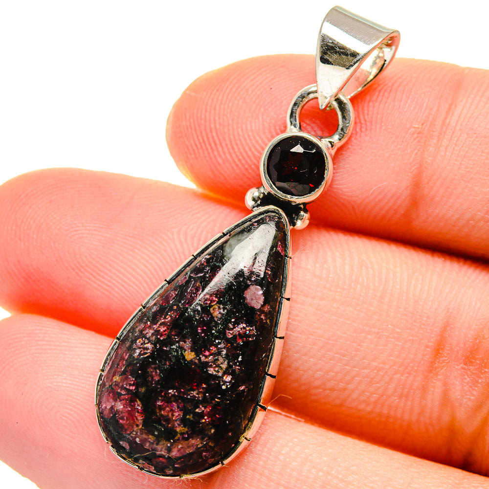 Russian Eudialyte Pendants handcrafted by Ana Silver Co - PD17610