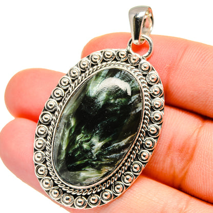 Seraphinite Pendants handcrafted by Ana Silver Co - PD17613