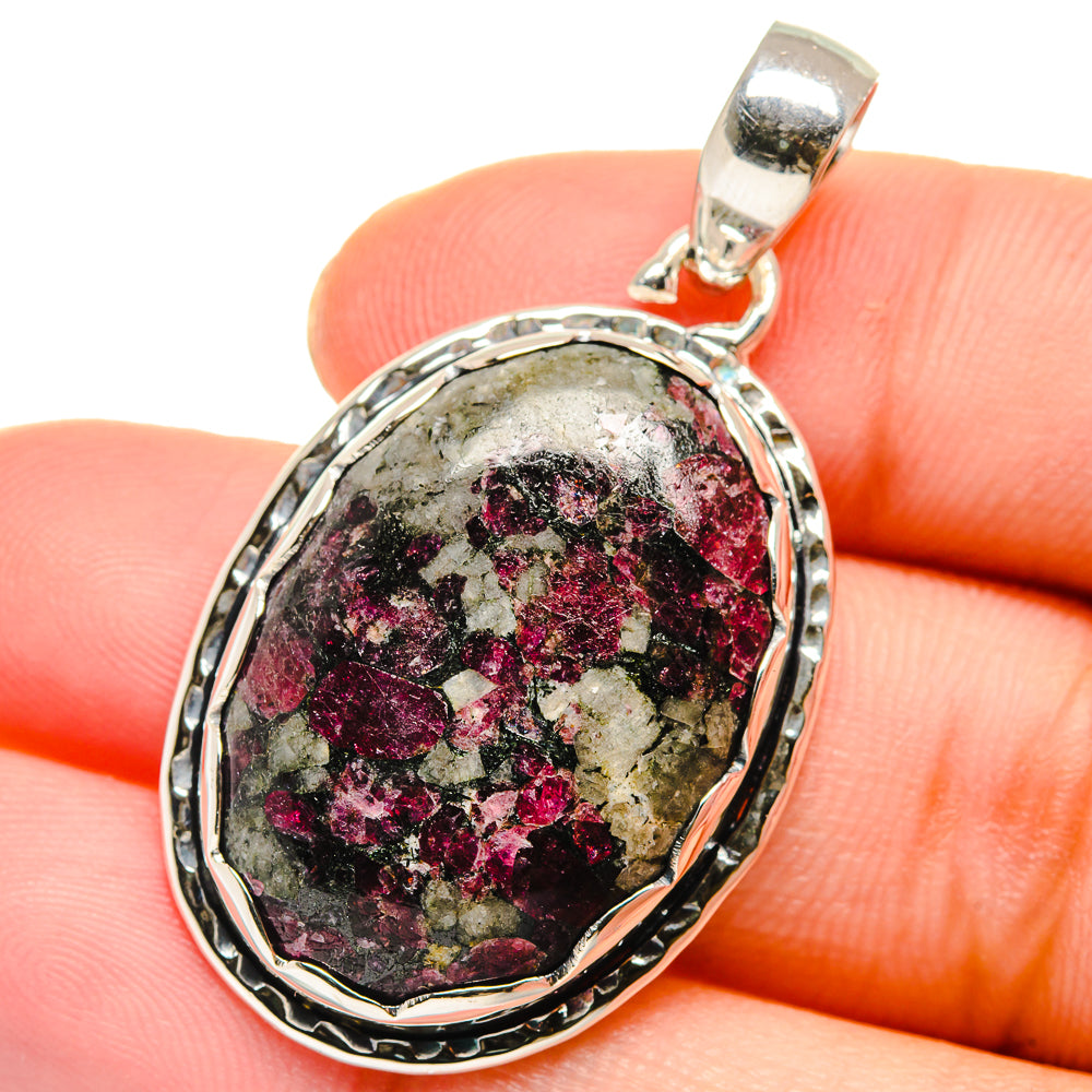 Russian Eudialyte Pendants handcrafted by Ana Silver Co - PD17622