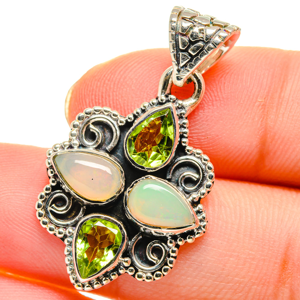 Ethiopian Opal Pendants handcrafted by Ana Silver Co - PD17623