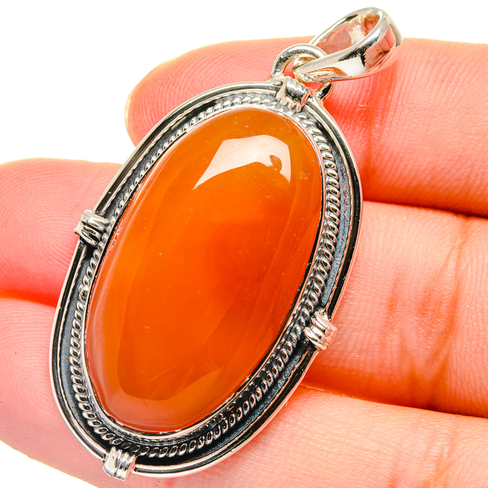 Carnelian Pendants handcrafted by Ana Silver Co - PD17627