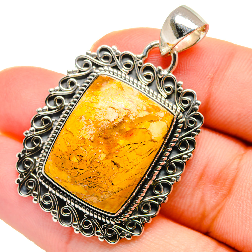 Brecciated Mookaite Pendants handcrafted by Ana Silver Co - PD17632