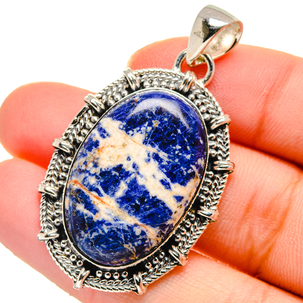 Sodalite Pendants handcrafted by Ana Silver Co - PD17634