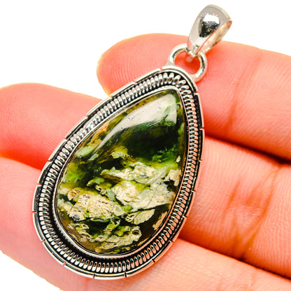 Australian Green Opal Pendants handcrafted by Ana Silver Co - PD17635